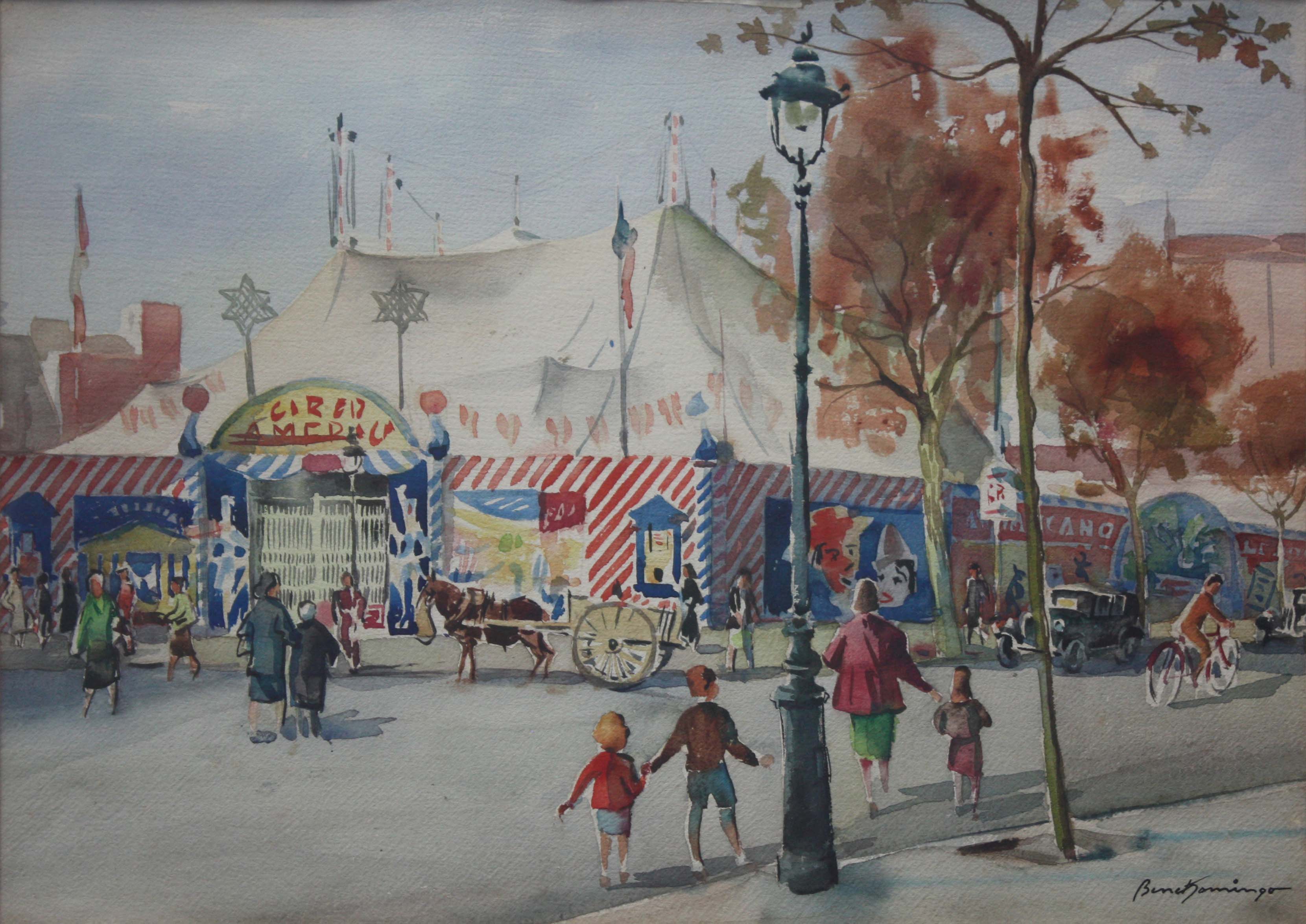 Circo de rua, 1940